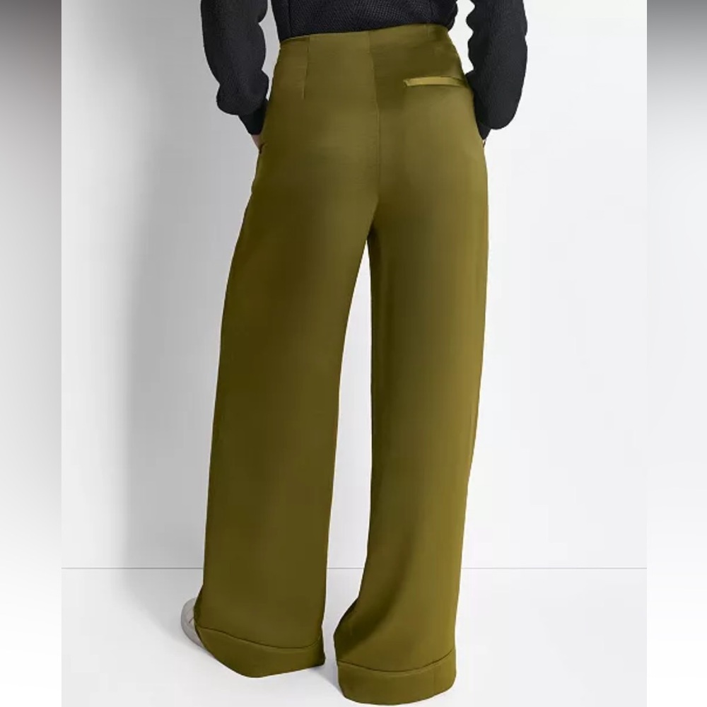 DKNY
Women's Glazed High Rise Seamed-Cuff Wide-Leg Pants - Picture 2 of 8